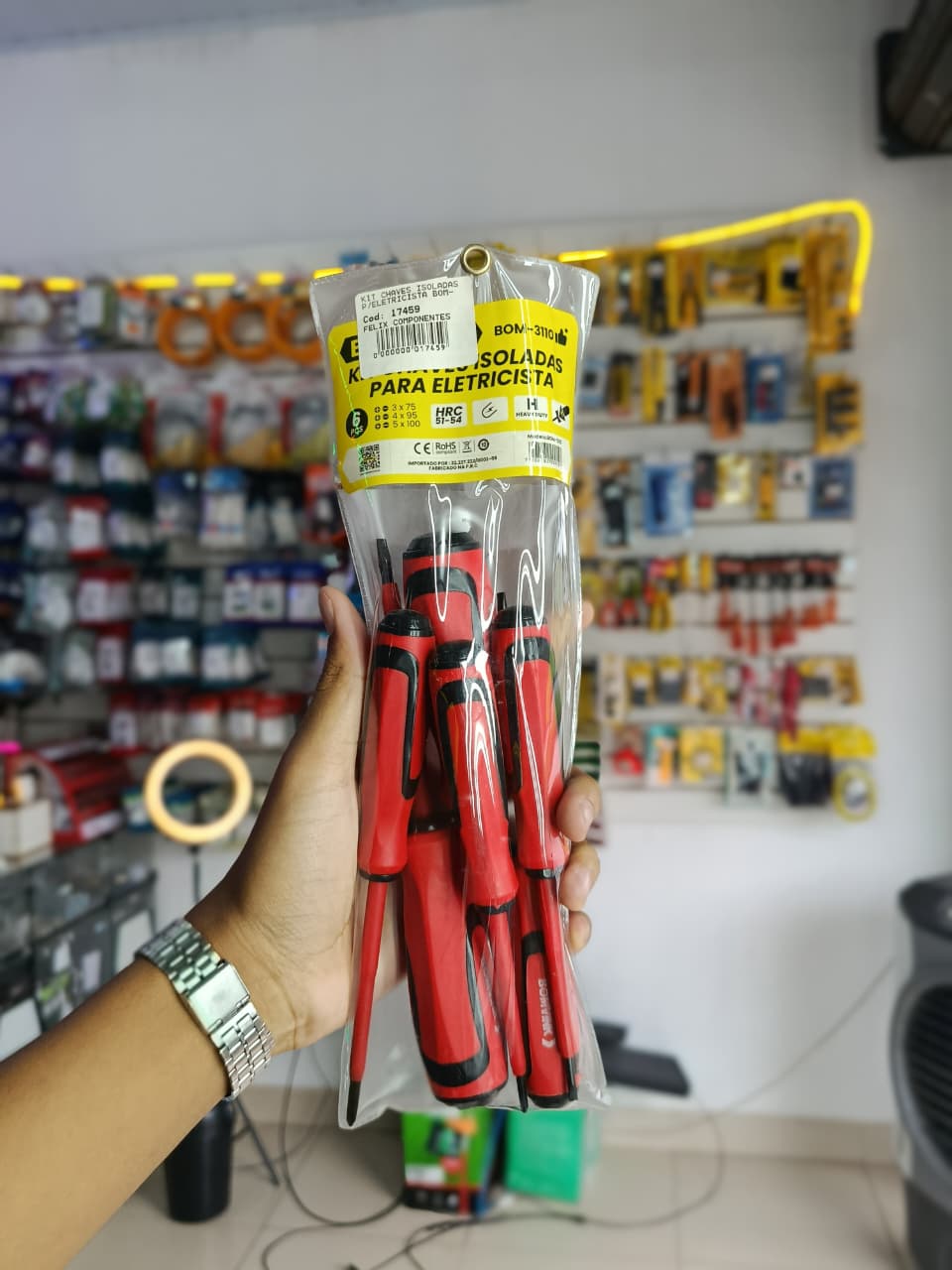 Kit Chaves Isoladas p/ Eletricista Bomvik