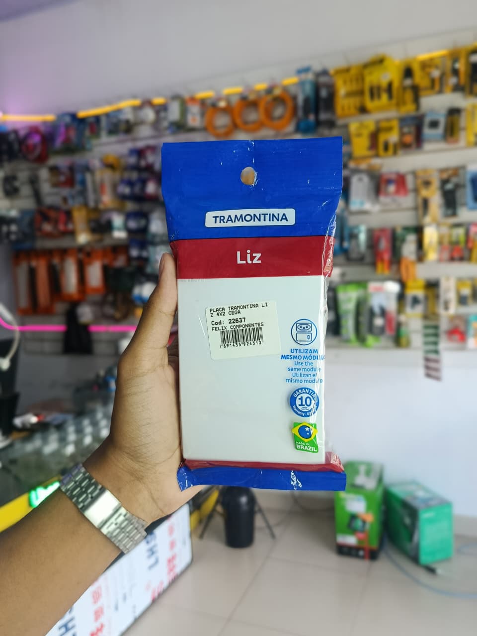 Placa Tramontina Liz 4x2 Cega