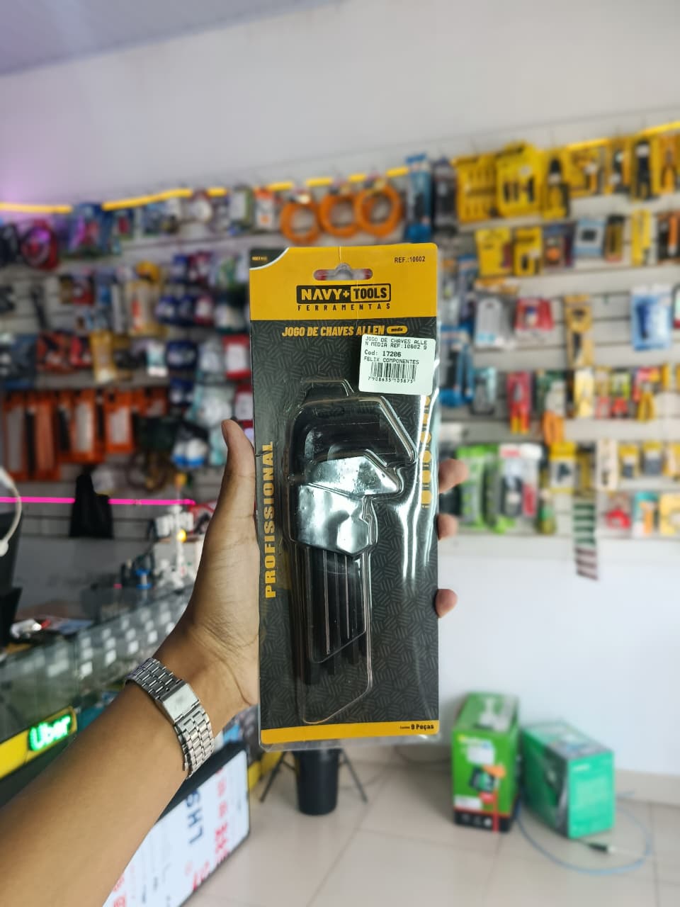 Jogo de Chave Allen Média NAVY+TOOLS