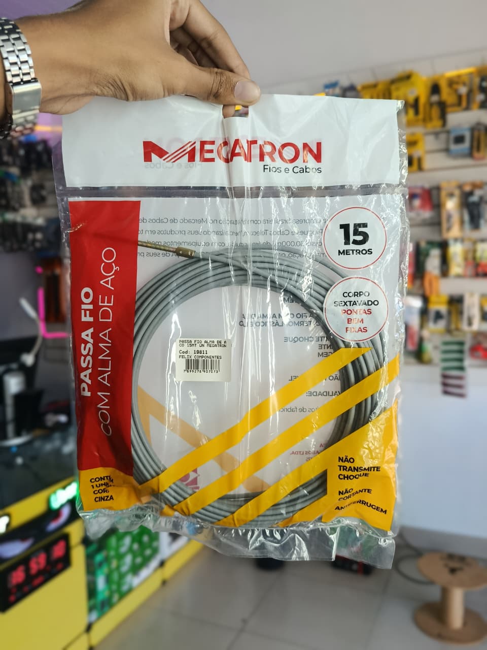 Passa Fio Alma de Aço 15MT MEGATRON