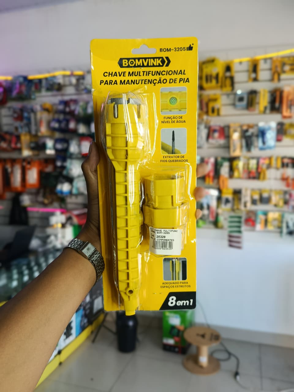 Kit/Jogo de Chave Multifuncional p/ Manutenção de Pia Bomvink