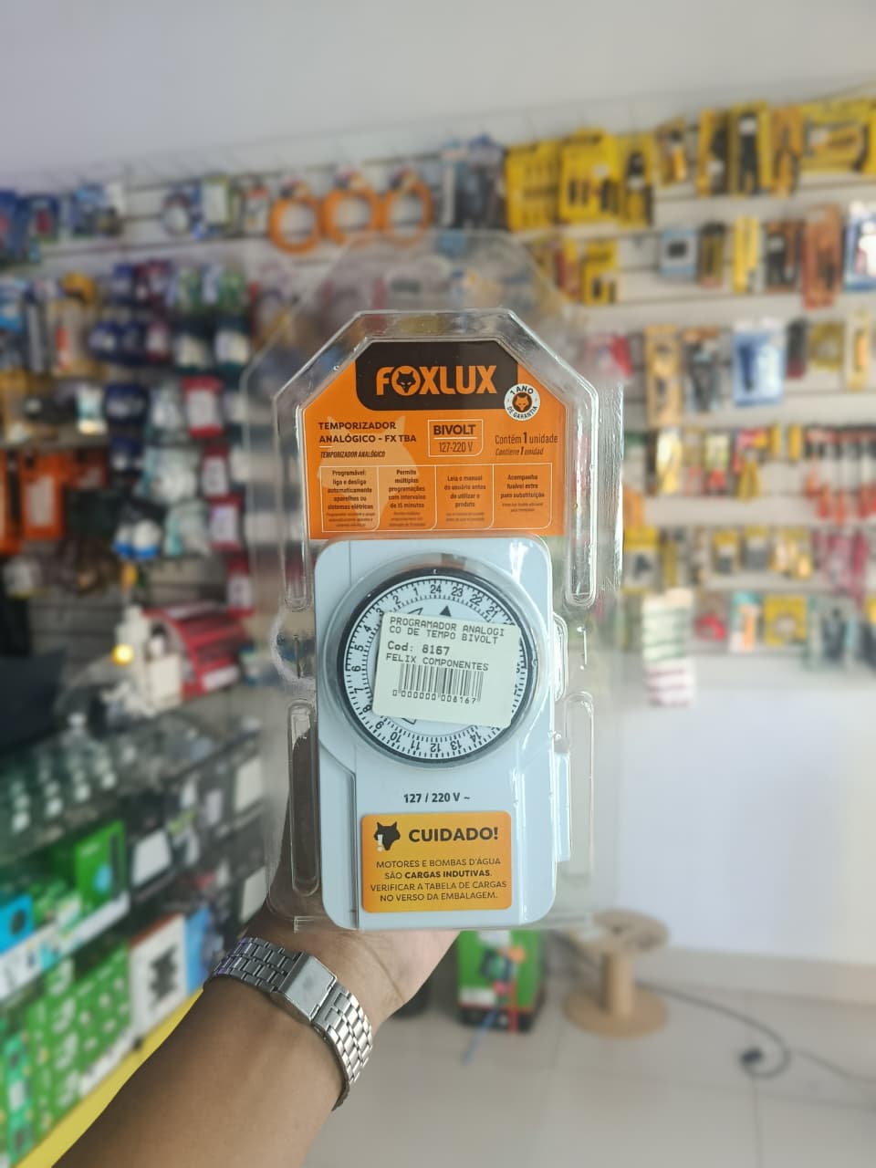 Programador/Temporizador Analógico de Tempo Bivolt FOXLUX