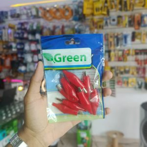 Garra Jacaré 10A C/ Capa Grande - Vermelha (44MM)