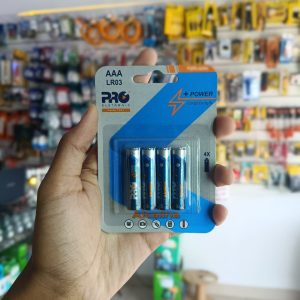 Pilha Alcalina AAA Blister c/ 4 PRO ELETRONIC