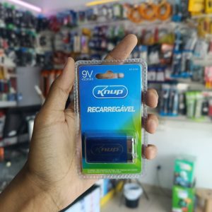 Bateria 9V 450 mAh Recarregável KNUP