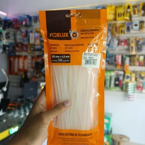 Abraçadeira Plástica Nylon 200mm x 4,8mm FOXLUX