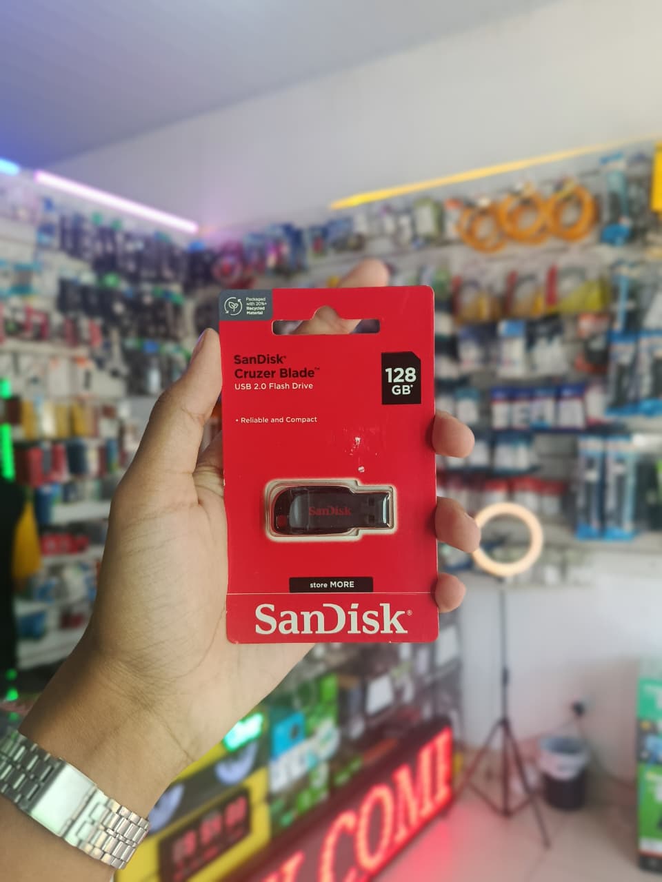 Pendrive SanDisk 128GB Cruzer Blade SDCZ50-0128G-B35 2.0
