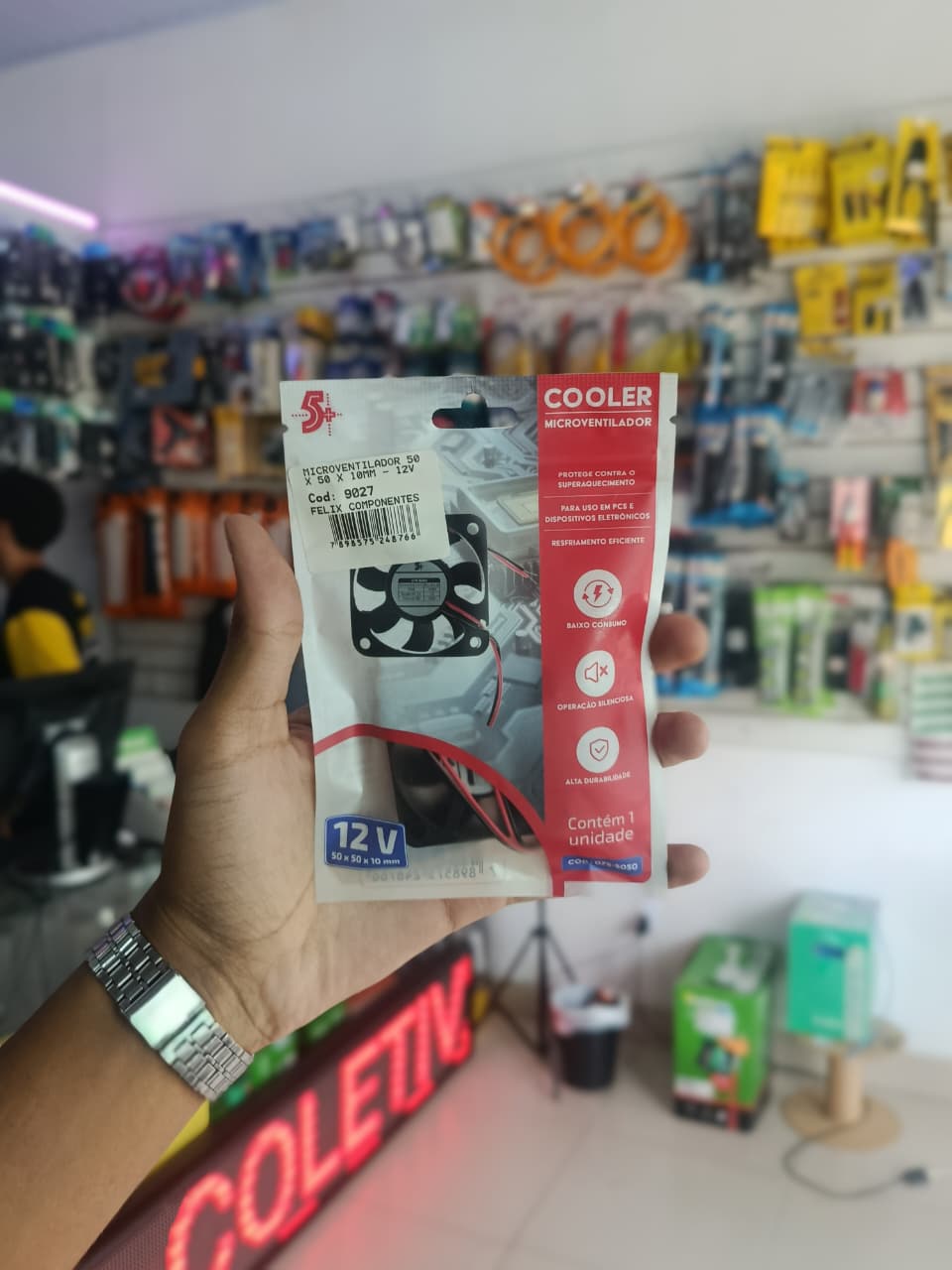 Microventilador Cooler 5+ 50 x 50 x 10MM - 12V