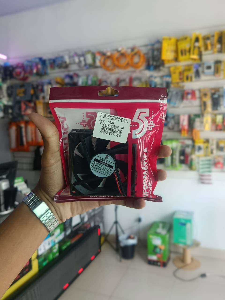 Microventilador Cooler 5+ 80 x 80 x 25MM – 12V