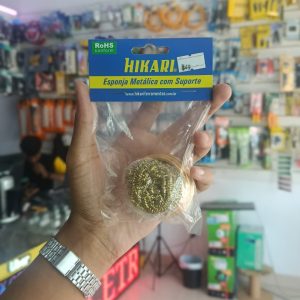 Esponja Metálica c/ Suporte HIKARI