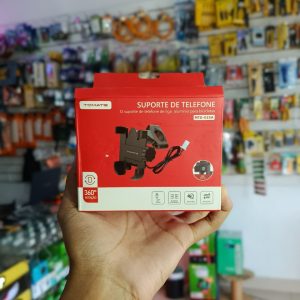 Suporte de Celular P/ Moto com Liga de Aluminio c/ USB - Preto TOMATE