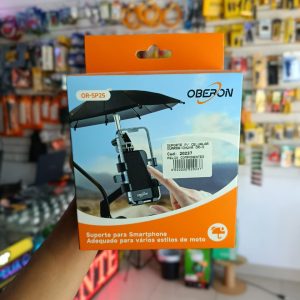 Suporte de Celular para Moto/Bike Universal com Mini Guarda-Chuva OR-SP25 OBERON